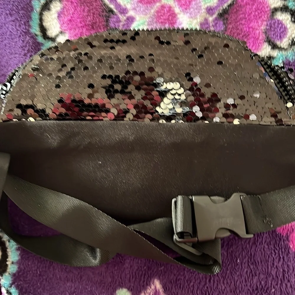 Justice Sport Girl’s Black Waist Pack One Size NWT